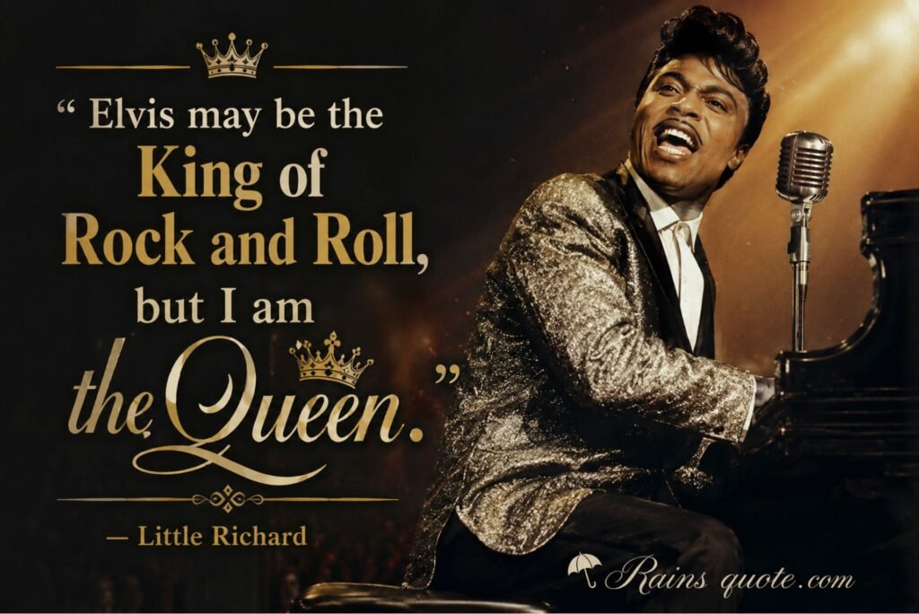 “Elvis may be the King of Rock and Roll, but I am the Queen.”