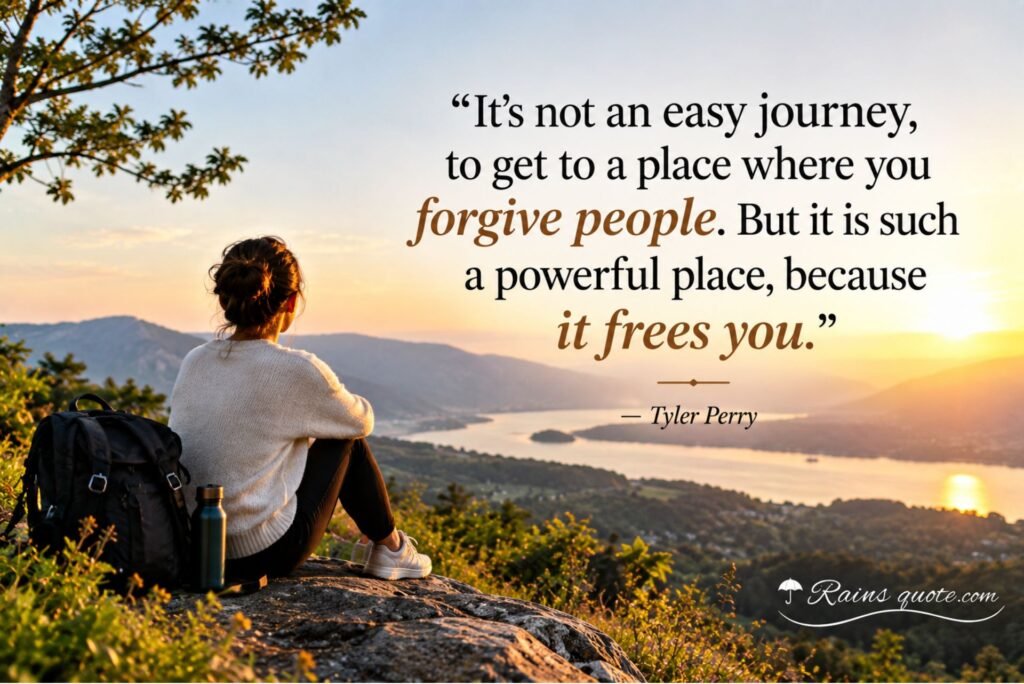 “It's not an easy journey, to get to a place where you forgive people. But it is such a powerful place, because it frees you.”