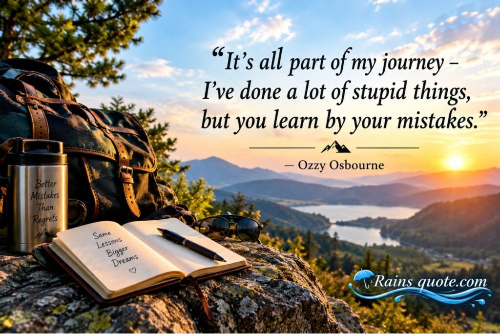 “It's all part of my journey - I've done a lot of stupid things, but you learn by your mistakes.”