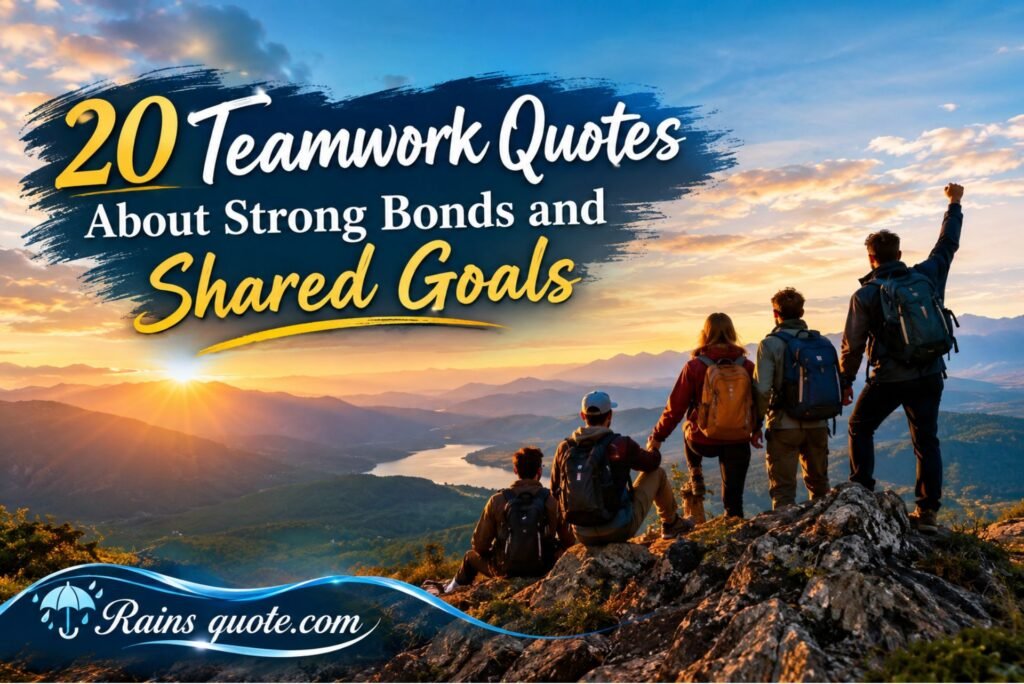 20 Teamwork Quotes About Strong Bonds and Shared Goals 