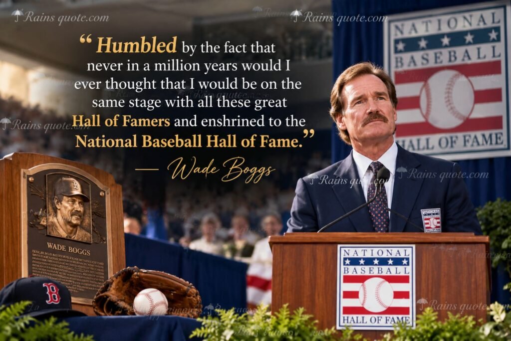 “Humbled by the fact that never in a million years would I ever thought that I would be on the same stage with all these great Hall of Famers and enshrined to the National Baseball Hall of Fame.”