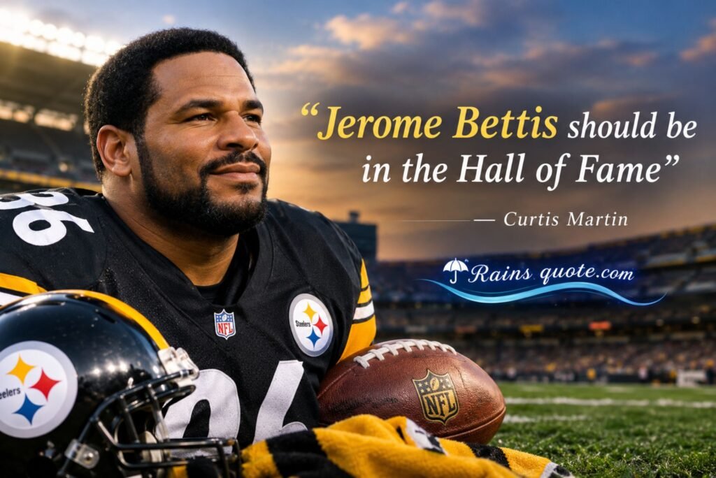 “Jerome Bettis should be in the Hall of Fame”