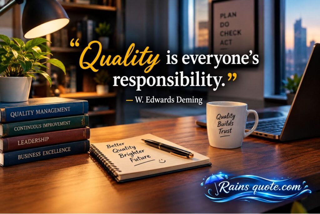 “Quality is everyone's responsibility.”