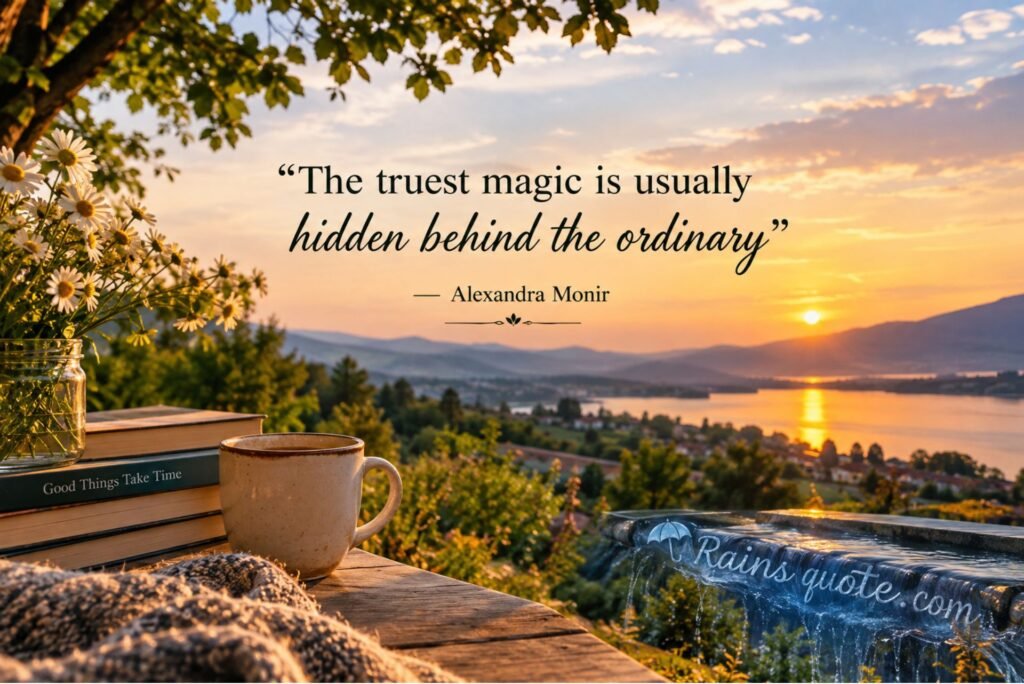 “The truest magic is usually hidden behind the ordinary” 