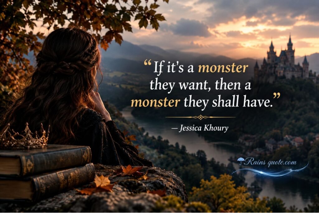  “If it's a monster they want, then a monster they shall have.”