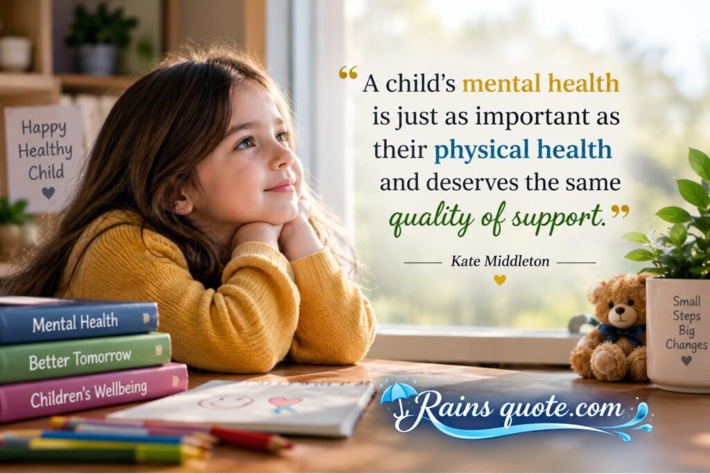 “A child's mental health is just as important as their physical health and deserves the same quality of support.”